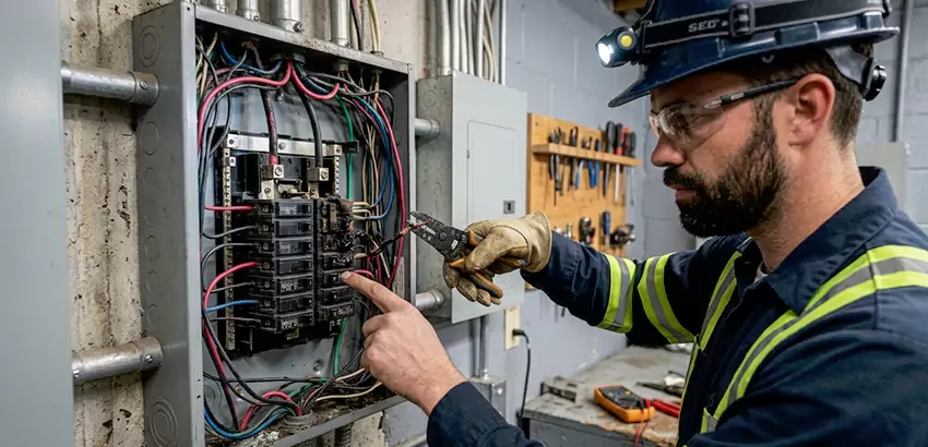 Breaker Box Short Circuit Repair in Titusville
